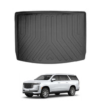 Cadillac Escalade ESV Cargo Liner 2021-2026, TPE All Weather Trunk Protection, Black