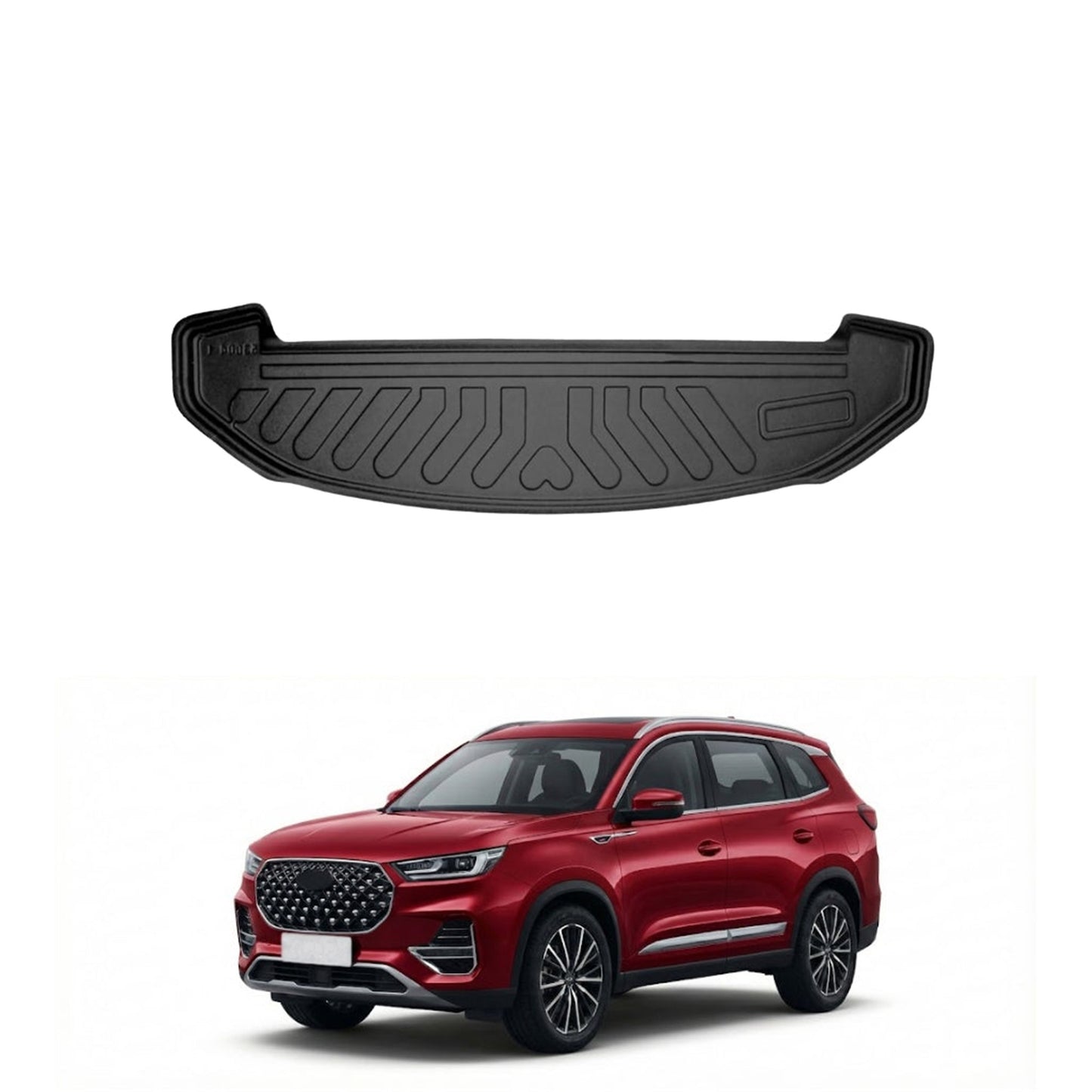 Chery Tiggo 8 Pro 7 Seat Avantgarde Cargo Liner 2020-2025, TPE All Weather Trunk Protection, Black