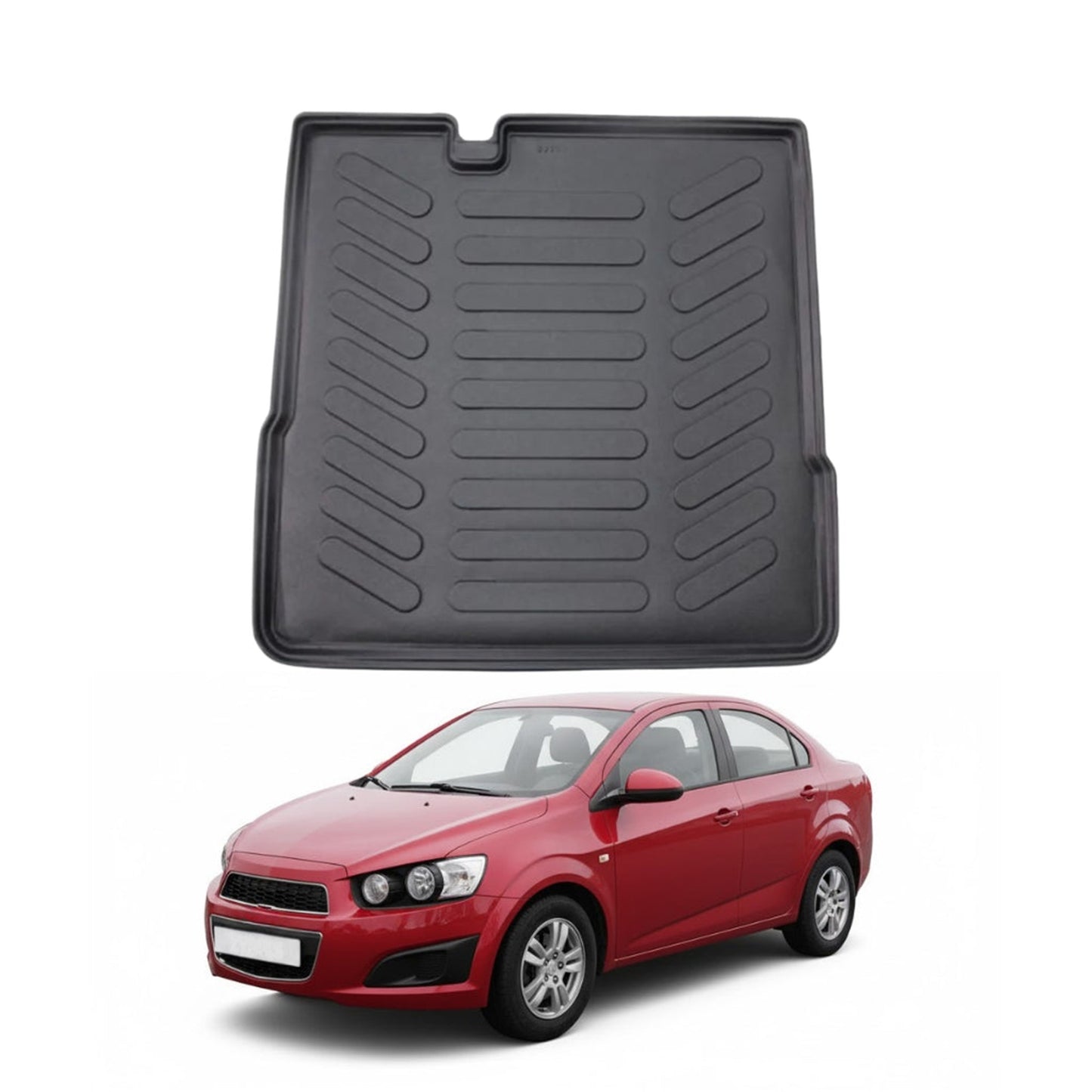 Chevrolet Aveo Cargo Liner 2012-2026, TPE All Weather Trunk Protection, Black