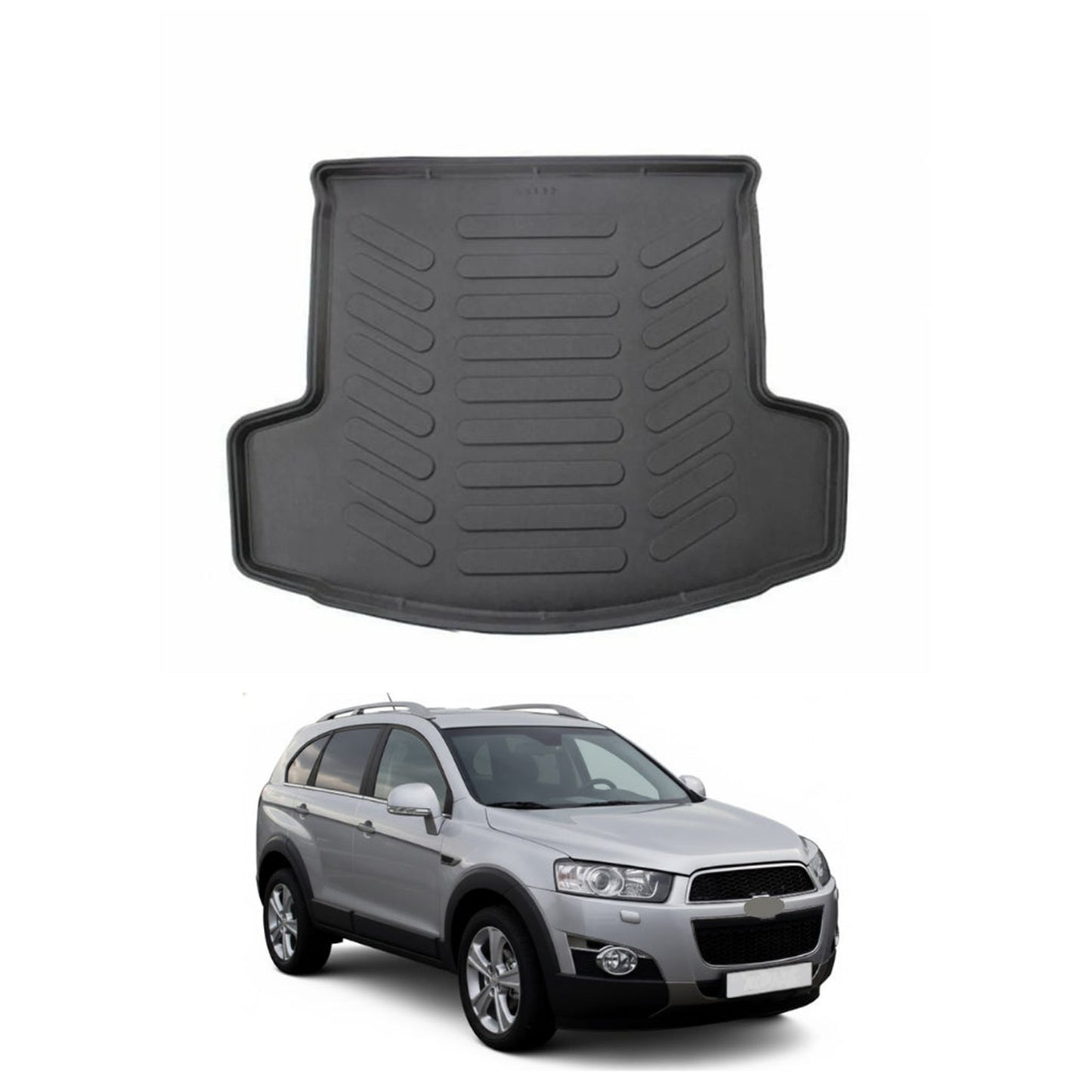 Chevrolet Captiva Cargo Liner 2006-2018, TPE All Weather Trunk Protection, Black