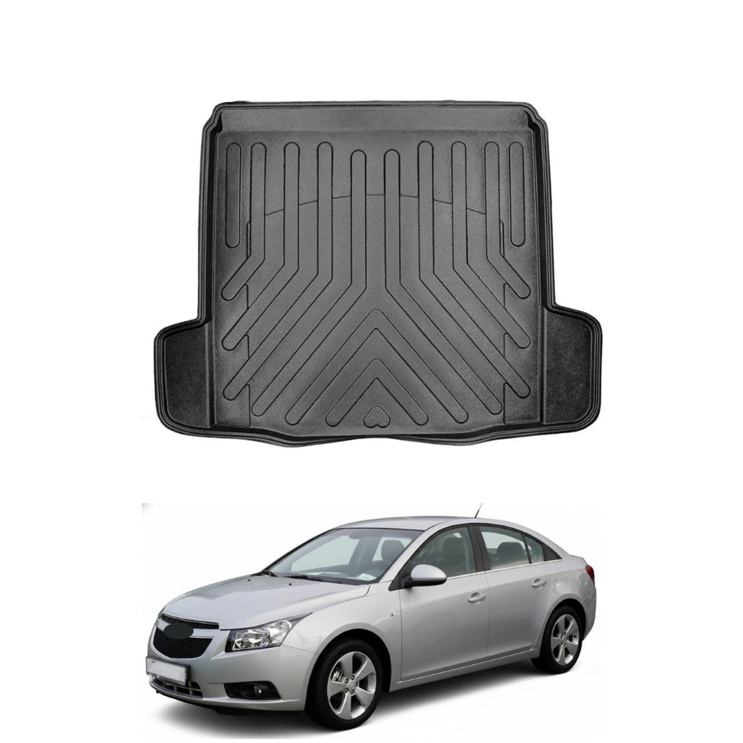 Chevrolet Cruze Cargo Liner 2008-2016, TPE All Weather Trunk Protection, Black