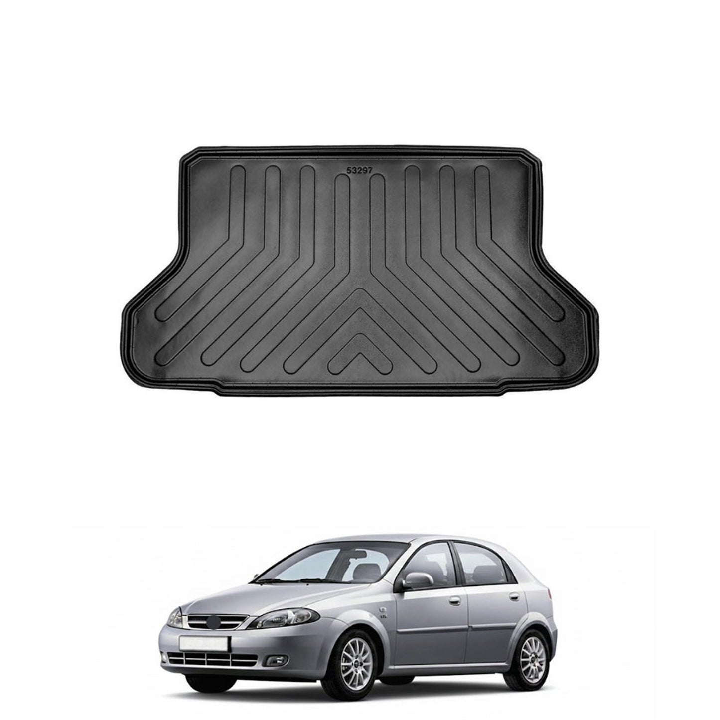 Chevrolet Lacetti Cargo Liner 2009-2026, TPE All Weather Trunk Protection, Black