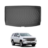 Chevrolet Tahoe 7/8 Seat Cargo Liner 2020-2026, TPE All Weather Trunk Protection, Black