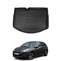 Citroen C3 Cargo Liner 2009-2016, TPE All Weather Trunk Protection, Black