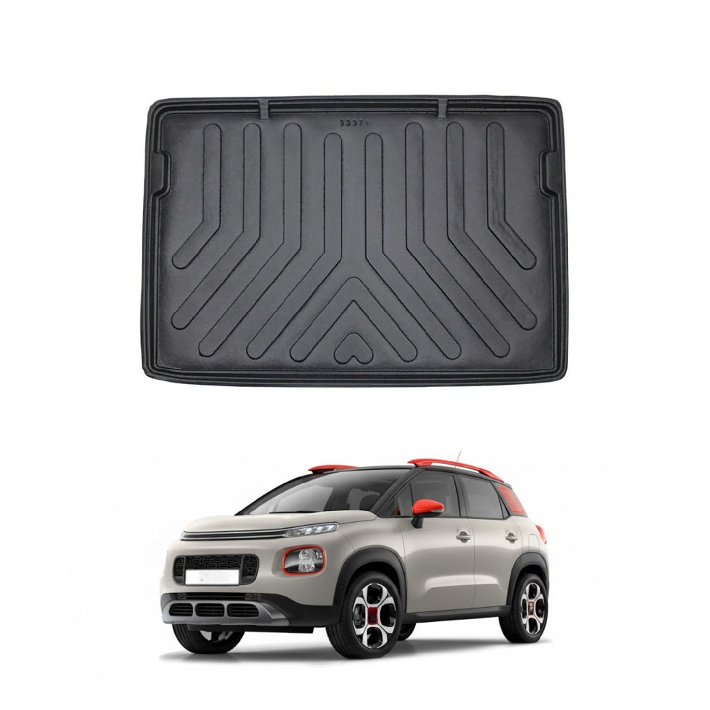 Citroen C3 Aircross Cargo Liner 2017-2023, TPE All Weather Trunk Protection, Black