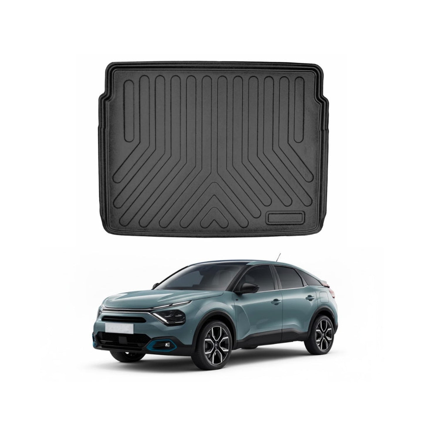Citroen e-C4 Top Trunk Electric Cargo Liner 2022-2026, TPE All Weather Trunk Protection, Black
