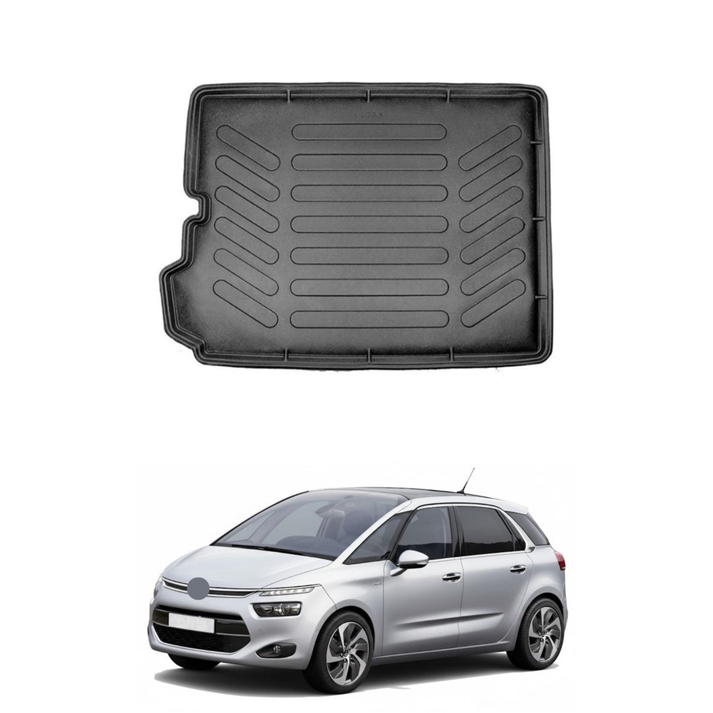 Citroen C4 Grand Picasso Cargo Liner 2006-2013, TPE All Weather Trunk Protection, Black