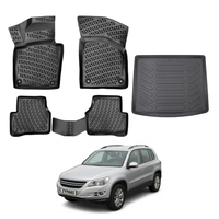 Volkswagen Tiguan Floor Mats and Cargo Liner 2007-2016, All Weather TPE Front, Rear & Cargo Set