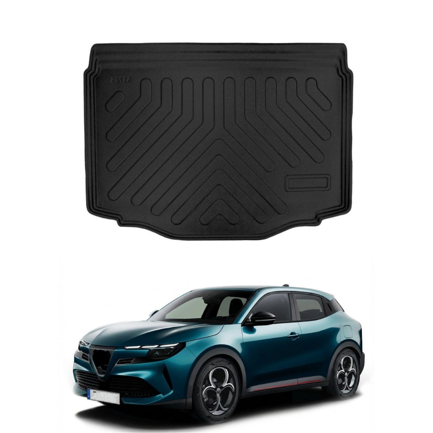 Alfa Romeo Junior Ibrida Cargo Liner 2024-2026, TPE All Weather Trunk Protection, Black