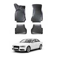 Audi A4 B8 Floor Mats 2008-2016, TPE All Weather, Non Slip Car Interior Floor Liner