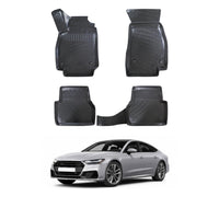 Audi A7 Floor Mats 2018-2026, TPE All Weather, Non Slip Car Interior Floor Liner