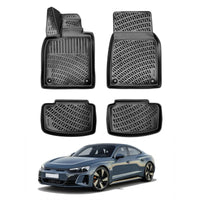 Audi e-Tron Floor Mats 2022-2026, TPE All Weather, Non Slip Car Interior Floor Liner