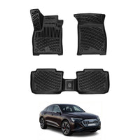 Audi Q8 e-Tron Sportback Floor Mats 2024-2026, TPE All Weather, Non Slip Car Interior Floor Liner