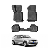 BMW 1 Series E87 Floor Mats 2004-2010, TPE All Weather, Non Slip Car Interior Floor Liner