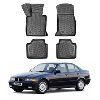 BMW 3 Series E36 Floor Mats 1990-2000, TPE All Weather, Non Slip Car Interior Floor Liner