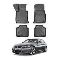 BMW 3 Series E90 Floor Mats 2004-2013, TPE All Weather, Non Slip Car Interior Floor Liner