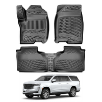 Cadillac Escalade ESV Floor Mats 2021-2026, TPE All Weather, Non Slip Car Interior Floor Liner