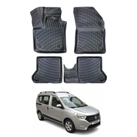 Dacia Dokker Floor Mats 2012-2026, TPE All Weather, Non Slip Car Interior Floor Liner