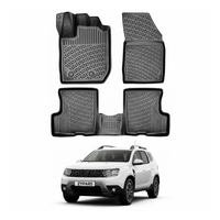 Dacia Duster 4x2 Floor Mats 2018-2022, TPE All Weather, Non Slip Car Interior Floor Liner