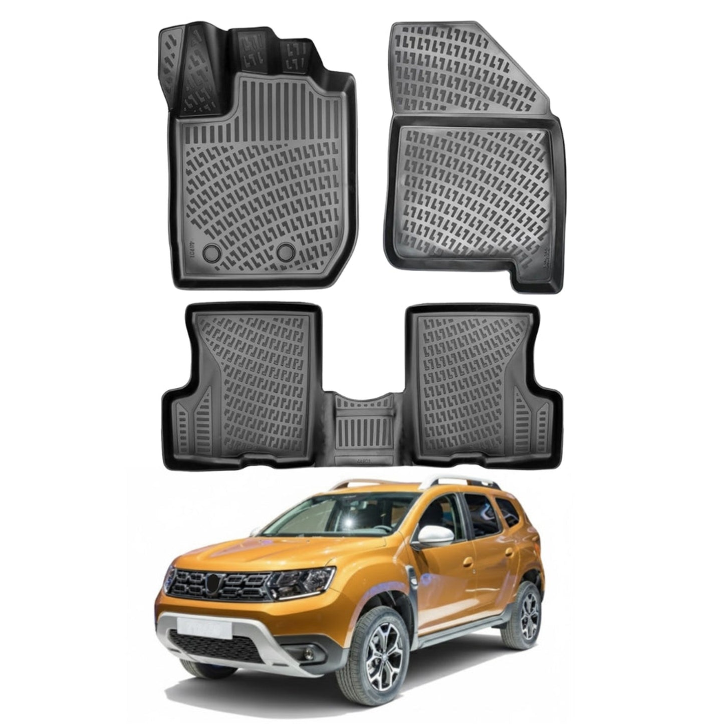 Dacia Duster 4x2 Floor Mats 2018-2022 - Auto Accessory