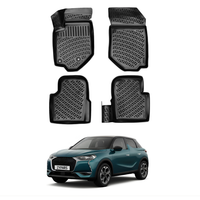 DS 3 Crossback Floor Mats 2018-2026, TPE All Weather, Non Slip Car Interior Floor Liner
