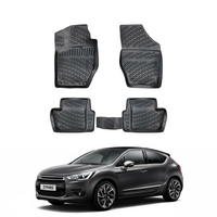 DS 4 Crossback Floor Mats 2010-2018, TPE All Weather, Non Slip Car Interior Floor Liner