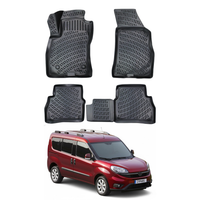 Fiat Doblo Floor Mats 2015-2022, TPE All Weather, Non Slip Car Interior Floor Liner