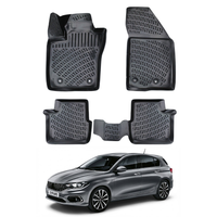 Fiat Egea Floor Mats 2015-2026, TPE All Weather, Non Slip Car Interior Floor Liner