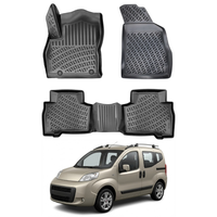 Fiat Fiorino Floor Mats 2007-2019, TPE All Weather, Non Slip Car Interior Floor Liner