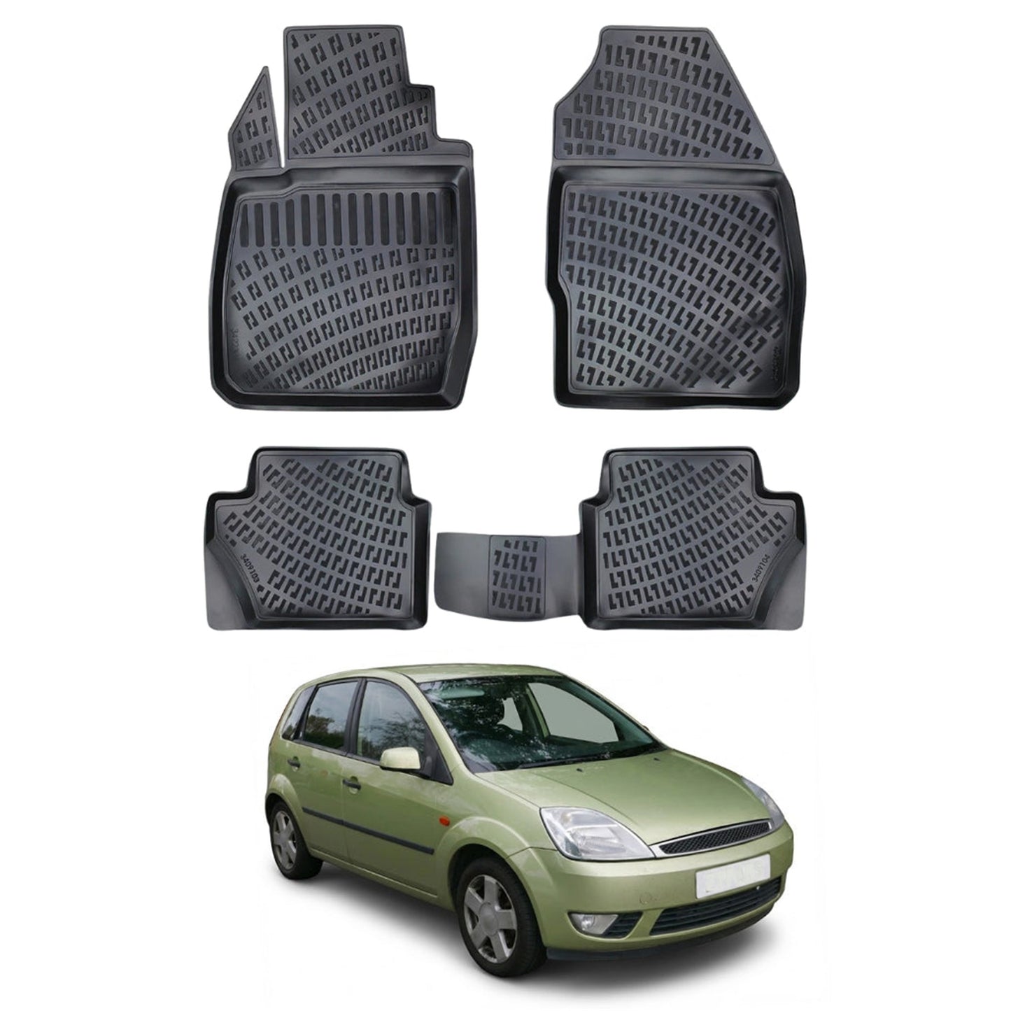 Ford Fiesta Floor Mats 2002-2008 - Auto Accessory