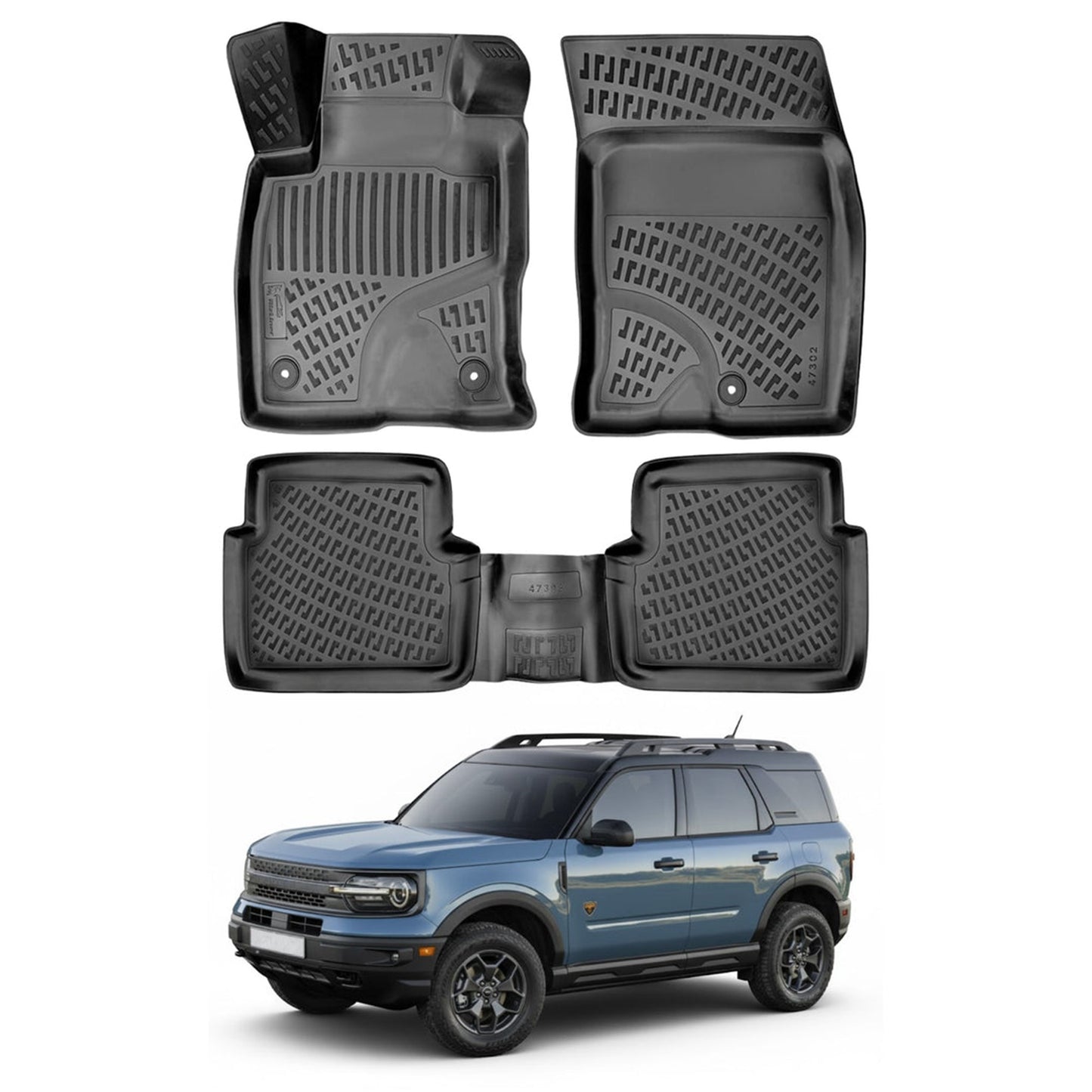 Ford Bronco Floor Mats 2021-2026 - Auto Accessory