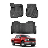 Ford F-150 SuperCrew Carpeted/Console/Foldable Storage Compartment Floor Mats 2021-2026