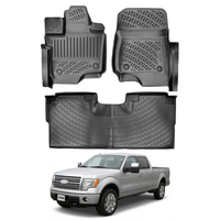 Ford F-150 SuperCrew Carpet Flooring/No Heated Channels Floor Mats 2009-2014