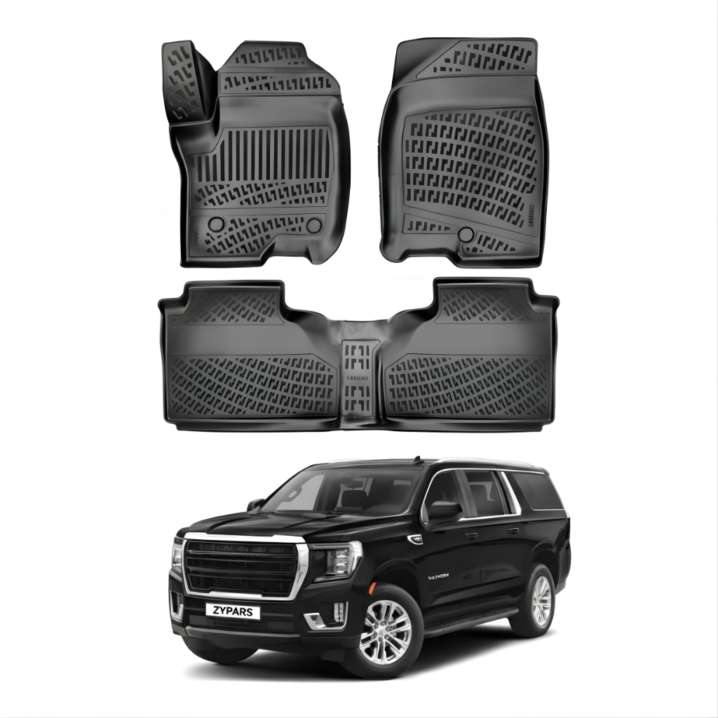 GMC Yukon Denali Floor Mats 2021-2026 - Auto Accessory SKU: 0413
