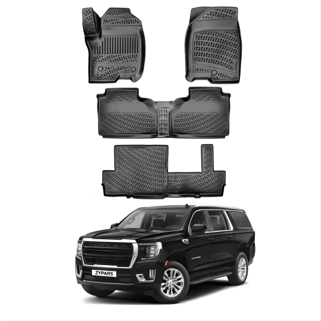 GMC Yukon Denali Floor Mats 2021-2026 - Auto Accessory SKU: 0414