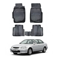 Honda Civic Floor Mats 1996-2000, TPE All Weather, Non Slip Car Interior Floor Liner