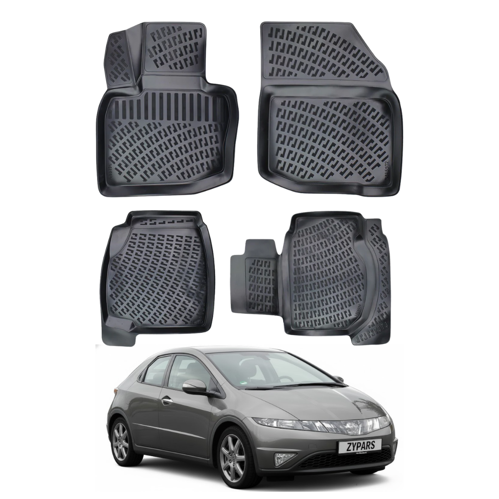 Honda Civic Floor Mats 2006-2012 - Auto Accessory SKU: 0435