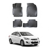Hyundai Accent Blue Floor Mats 2011-2018