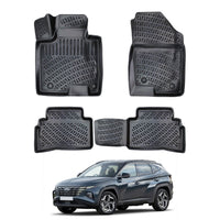 Hyundai Tucson Floor Mats 2021-2026, TPE All Weather, Non Slip Car Interior Floor Liner