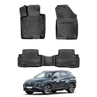 Hyundai Tucson Floor Mats 2021-2026, TPE All Weather, Non Slip Car Interior Floor Liner
