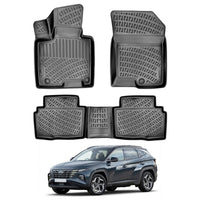 Hyundai Tucson Floor Mats 2021-2026, TPE All Weather, Non Slip Car Interior Floor Liner
