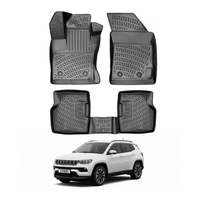 Jeep Compass Floor Mats 2017-2026, TPE All Weather, Non Slip Car Interior Floor Liner