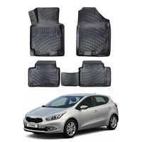 Kia Ceed Floor Mats 2012-2018, TPE All Weather, Non Slip Car Interior Floor Liner