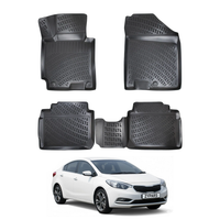 Kia Cerato Floor Mats 2018-2022, TPE All Weather, Non Slip Car Interior Floor Liner