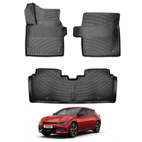Kia EV6 Floor Mats 2022-2024, TPE All Weather, Non Slip Car Interior Floor Liner