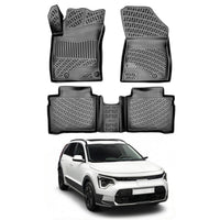 Kia Niro Floor Mats 2022-2026, TPE All Weather, Non Slip Car Interior Floor Liner