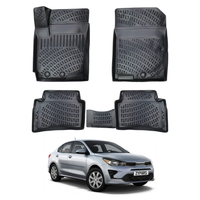 Kia Rio Floor Mats 2017-2026, TPE All Weather, Non Slip Car Interior Floor Liner
