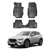 Mazda CX-3 Floor Mats 2015-2026, TPE All Weather, Non Slip Car Interior Floor Liner