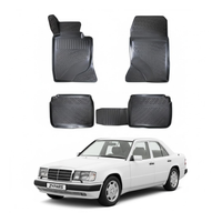 Mercedes E Class W124 Floor Mats 1986-1994, TPE All Weather, Non Slip Car Interior Floor Liner