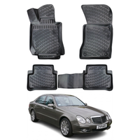 Mercedes E Class W211 Floor Mats 2003-2009, TPE All Weather, Non Slip Car Interior Floor Liner